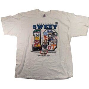 NWT Vtg Y2K 2007 NCAA Men's Basketball Championship Sweet 16 T Shirt Tee XL